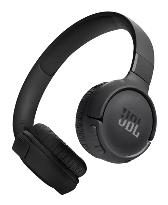JBL Tune 520BT Wireless On-Ear Headphones – Black | Pure Bass, 57H