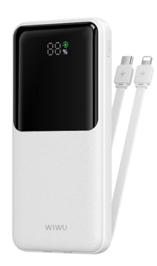 WIWU Essen Wi-P081 10000mAh 22.5W Power Bank with Built-in Cables