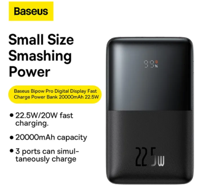 Baseus PPB02 20000mAh 22.5W Power Bank with Digital Display