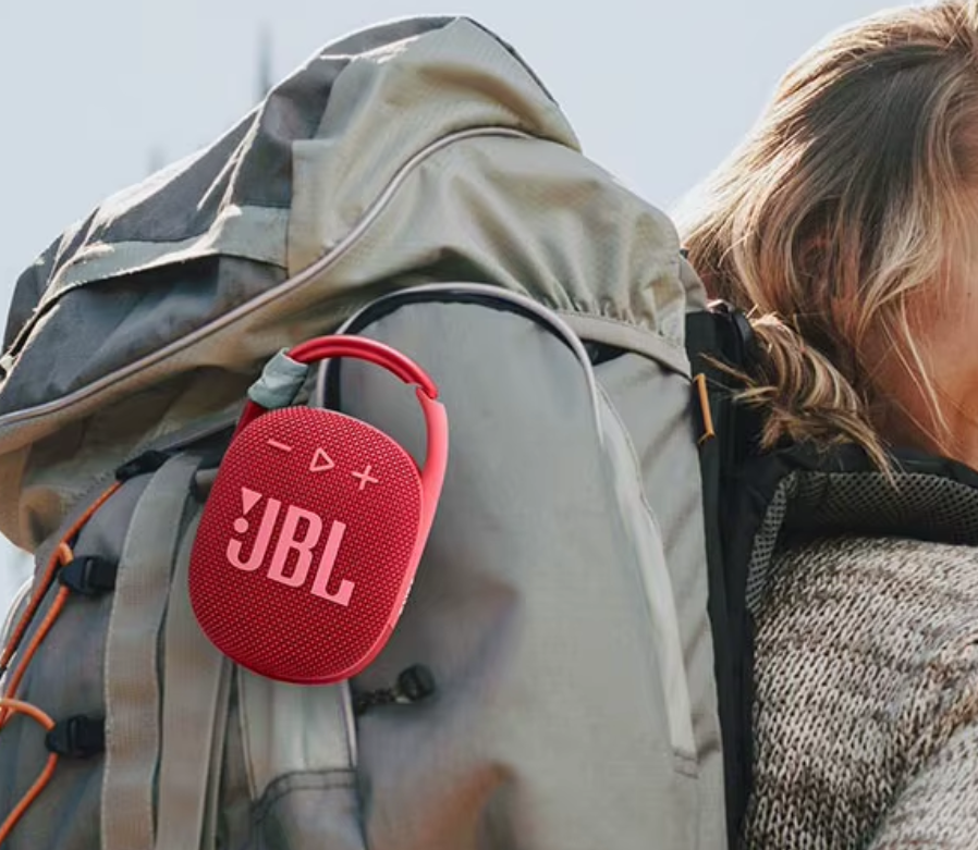 JBL Clip 4 Portable Bluetooth Speaker – Powerful JBL Pro Sound | IP67 Waterproof