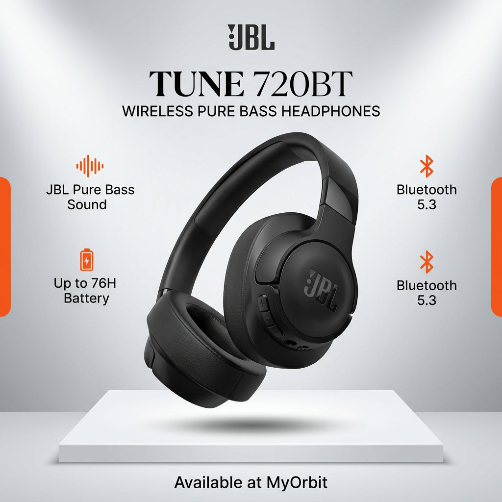 JBL Tune 720BT black retail packaging supplier photo