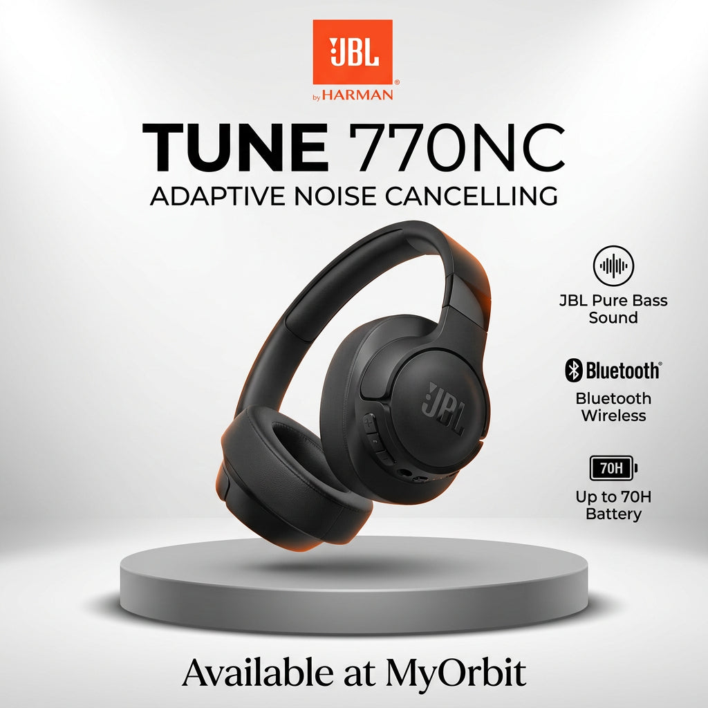 JBL Tune 770NC black headset supplier retail packaging